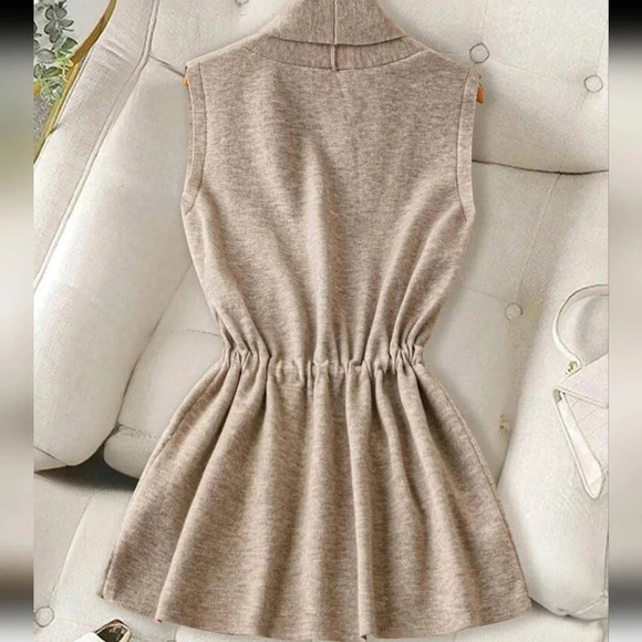 Women Casual Solid Color Sleeveless Cardigan,Fall - Picture 2 of 5